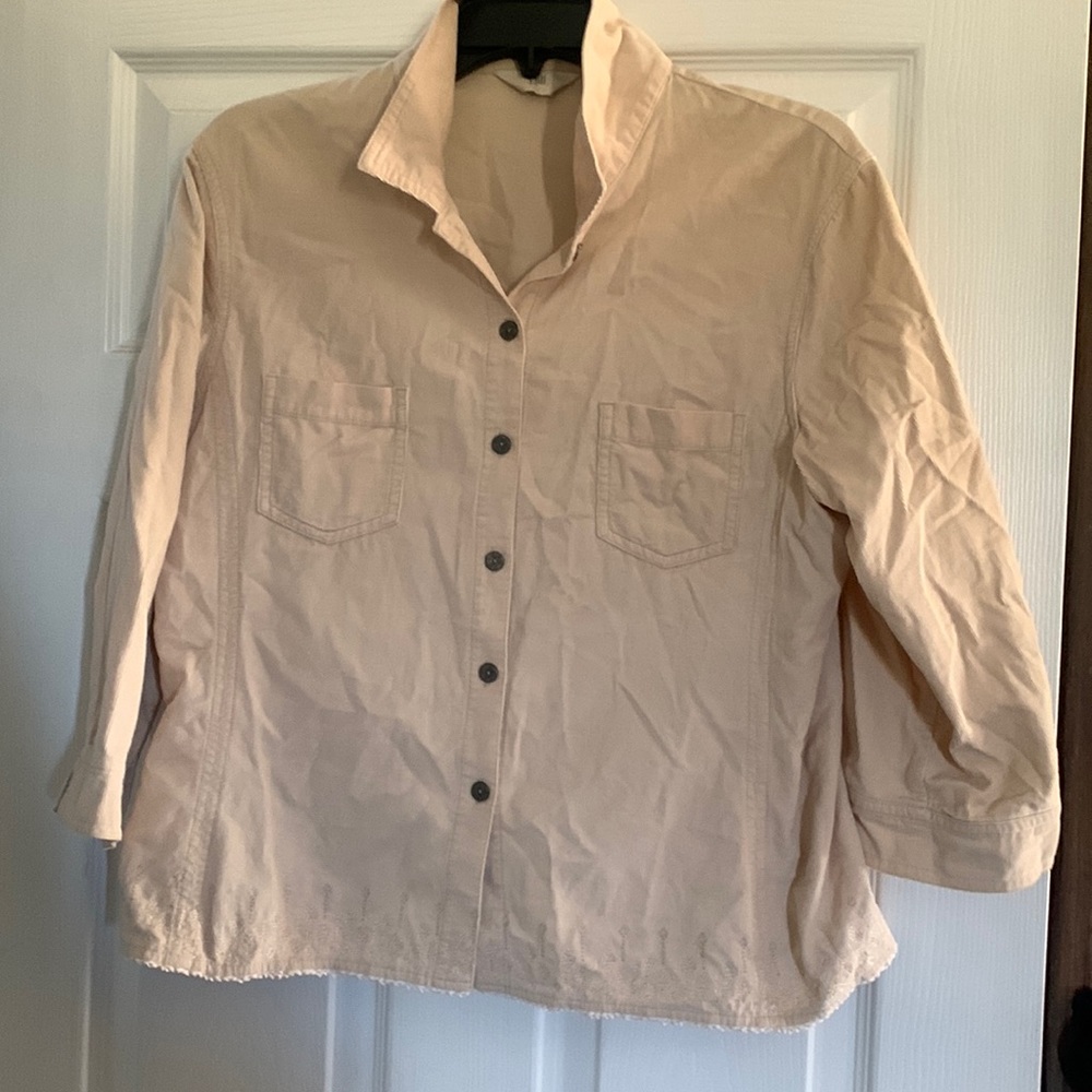 J Jill tan light jacket